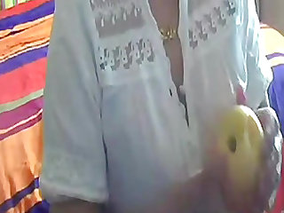 Chinese milf show her huge tits